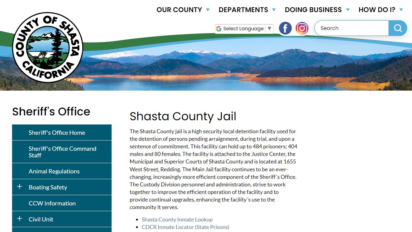 Shasta County Jail | Shasta County California